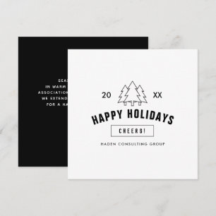 Corporate Business Logo Client Appreciation Holida Holiday Card