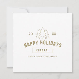 Corporate Business Logo Client Appreciation Holiday Card