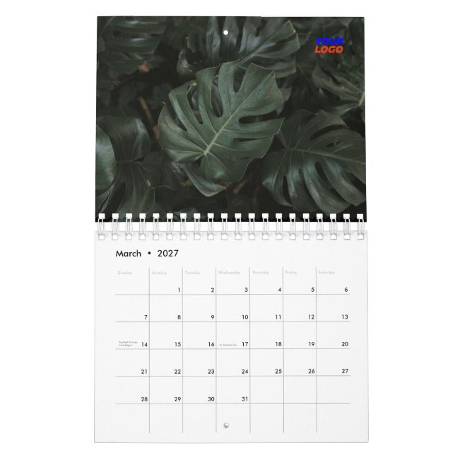 Corporate Business Logo Custom Photo Calendar (Mar 2027)