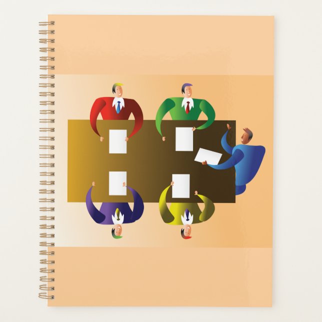 Corporate Business Meeting Team Collaboration Planner (Front)