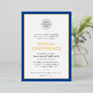 CORPORATE BUSINESS modern event simple royal blue