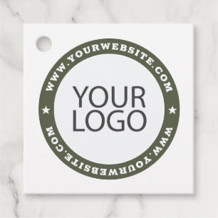 Corporate Business Modern Website and Custom Logo Favour Tags