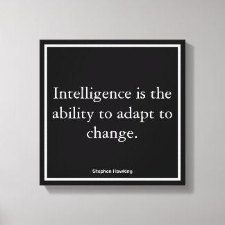 Corporate Business Motivation Hawking Typography Canvas Print