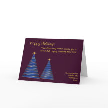 Corporate Christmas Card Company Business Custom