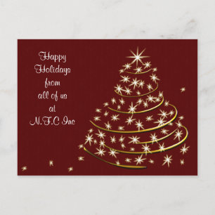 Corporate Christmas Greeting PostCards