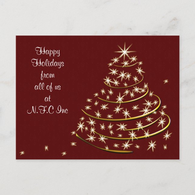 Corporate Christmas Greeting PostCards (Front)