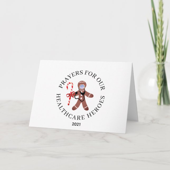 Corporate Christmas Healthcare Workers 2021 Name Card (Front)