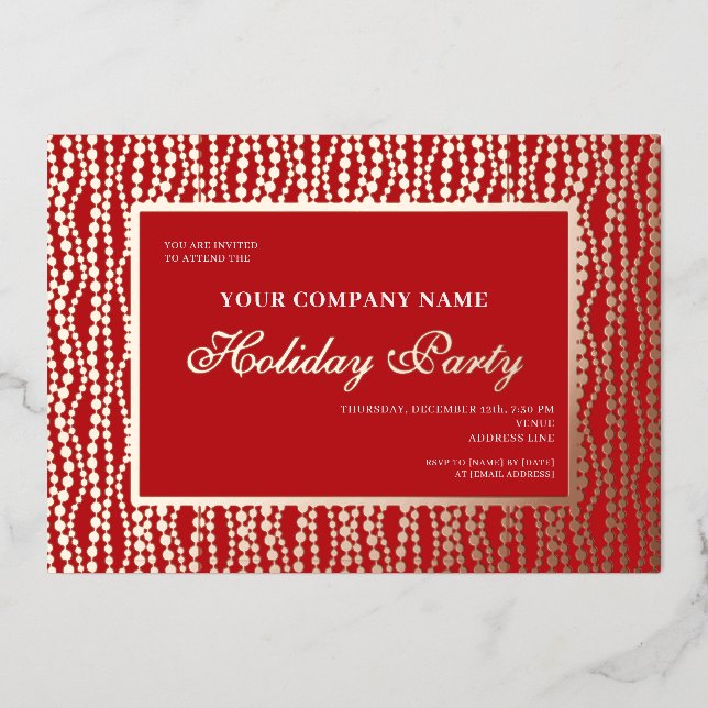 Corporate Christmas Lights Office Holiday Party (Front)