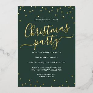 Corporate Christmas Party Calligraphy Confetti 