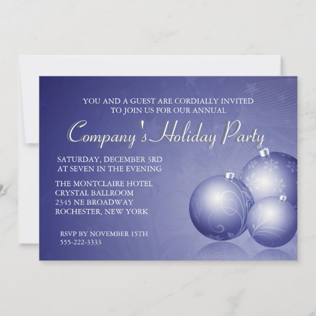 Corporate Christmas Party Invitation (Front)