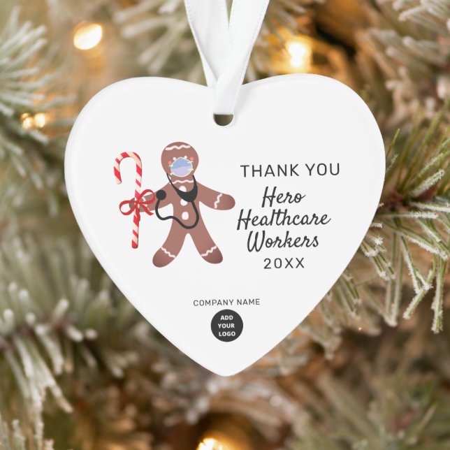 Corporate Christmas Thank You Healthcare Heroes Ce Ornament (Tree)