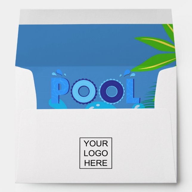 Corporate/Club Summer Pool Party Envelope (Back (Bottom))