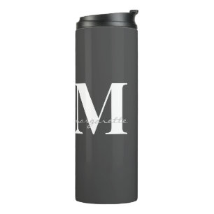 Corporate Company Custom Logo Modern Employee Name Thermal Tumbler