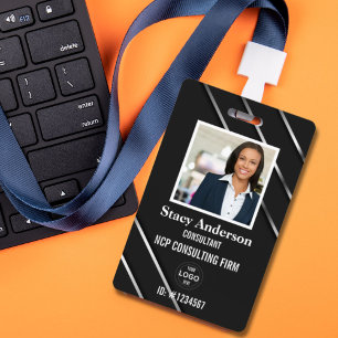 Corporate Company Employee Title Name Photo ID Badge