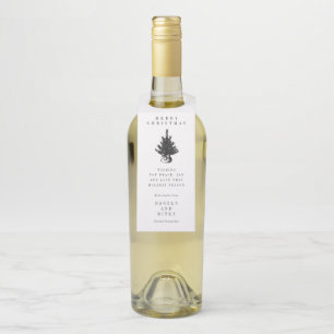 CORPORATE COMPANY HOLIDAY GIFT Christmas Tree Bo Bottle Tag