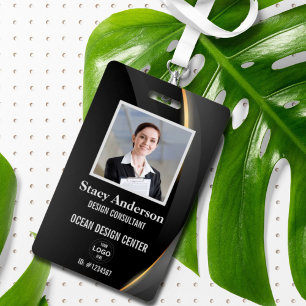 Corporate Company Logo Employee Name Photo ID Badge