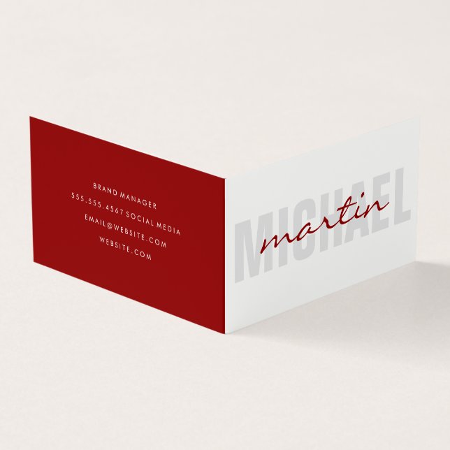 Corporate | Consulting | Marketer Business Card (Outside)