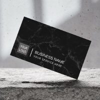 Corporate Custom Logo Modern Dark Marble