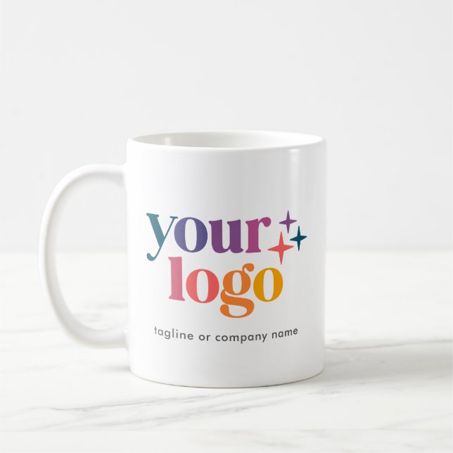 Corporate Custom Text Business Logo Mug (Left)