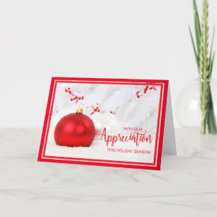 Corporate Customer Appreciation Christmas Holiday Card