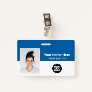 Corporate Employee, Name, Logo, Photo ID ID Badge