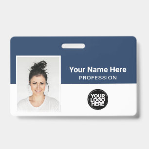Corporate Employee Name Photo Logo ID Badge
