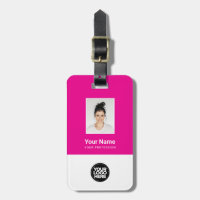Corporate Employee Photo, Bar Code, Logo, Name