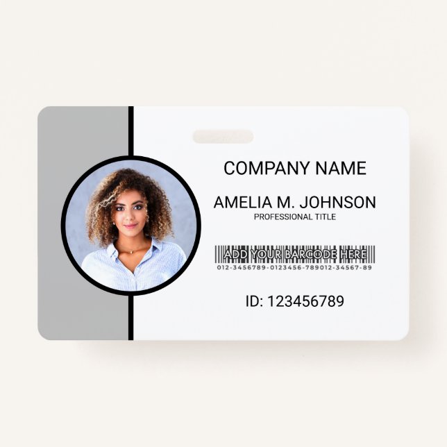 Corporate Employee Photo ID Badge (Front)