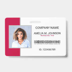 Corporate Employee Photo ID Badge