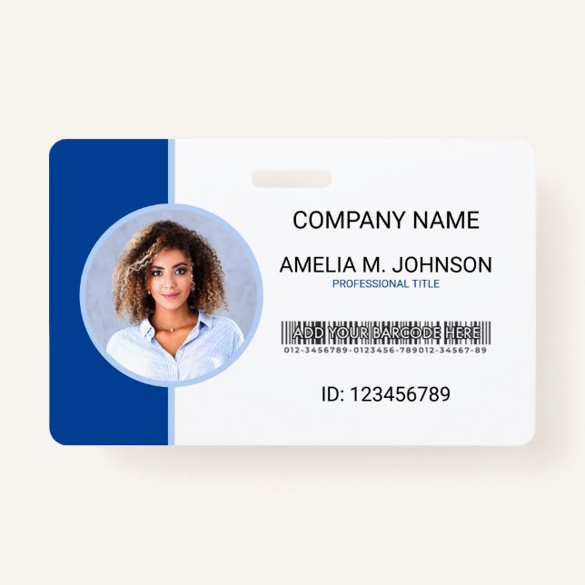 Corporate Employee Photo ID Badge (Front)