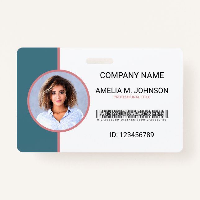 Corporate Employee Photo ID Badge (Front)
