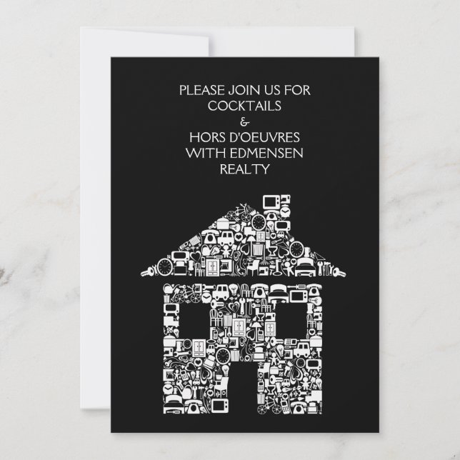 Corporate Event Cocktail Party DIY Invitation (Front)