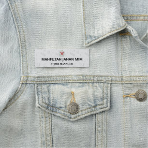 Corporate Event Staff Name Badge Custom Team Tag