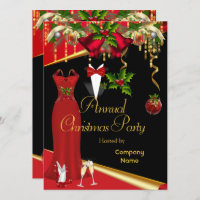 Corporate Formal Christmas Holiday Party Red 2