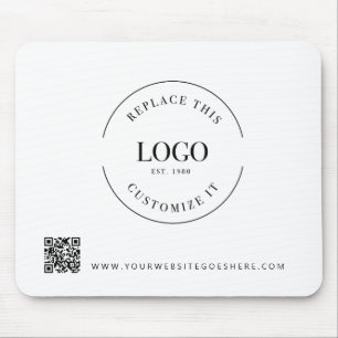 Corporate Giveaway  promo Custom Logo QR code Mouse Mat