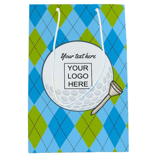 Corporate Golf Event Medium Gift Bag (Front)
