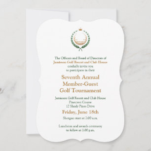 Corporate Golf Tournament Invitation
