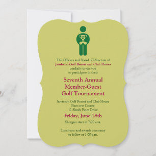 Corporate Golf Tournament Invitation