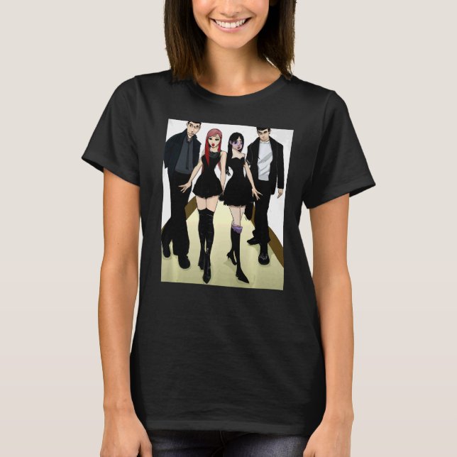 Corporate Goth Goth Clique Friends   T-Shirt (Front)