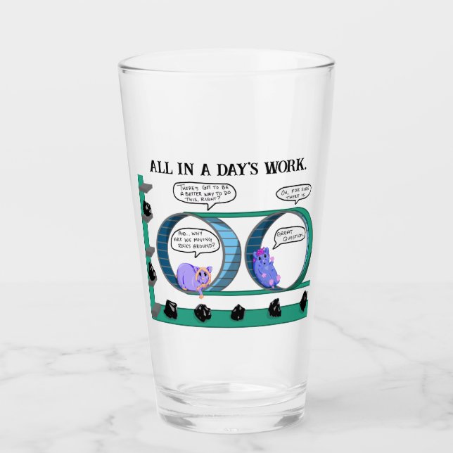 Corporate Hamster Wheel Glass (Front)