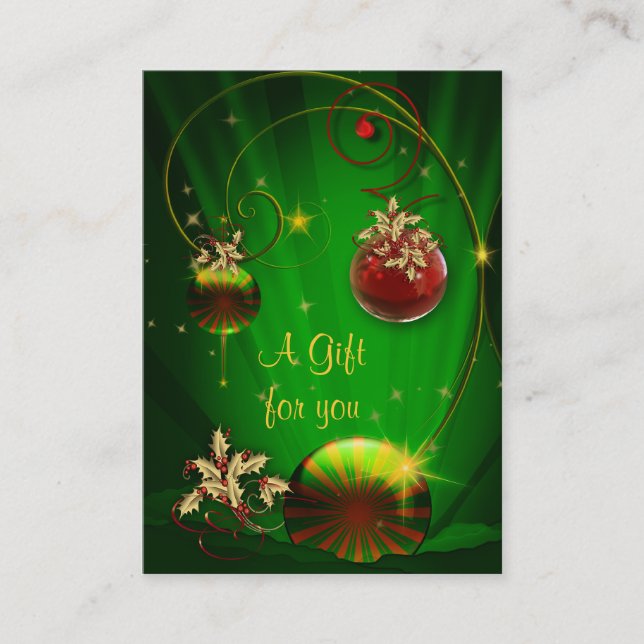 Corporate Holiday Gift Certificates (Front)