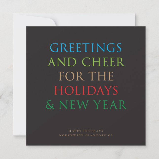 Corporate Holiday Greetings Card (Front)