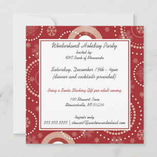 Corporate Holiday Party Invitations
