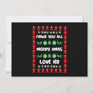 Corporate HR Christmas Gifts  Holiday Card