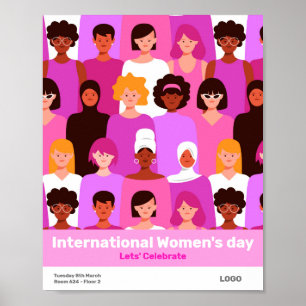 Corporate international women's day 8 march poster
