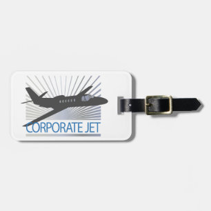 Corporate Jet Aircraft Luggage Tag