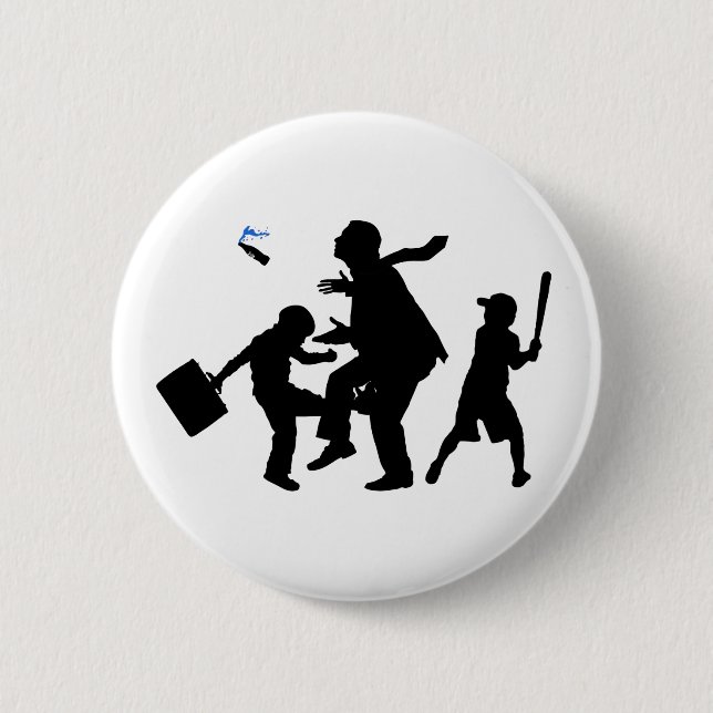 Corporate Kickback 6 Cm Round Badge (Front)