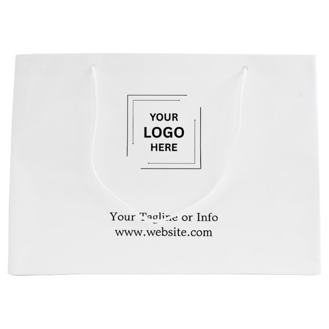 Corporate Large Gift Bag Business Logo Design (Front)