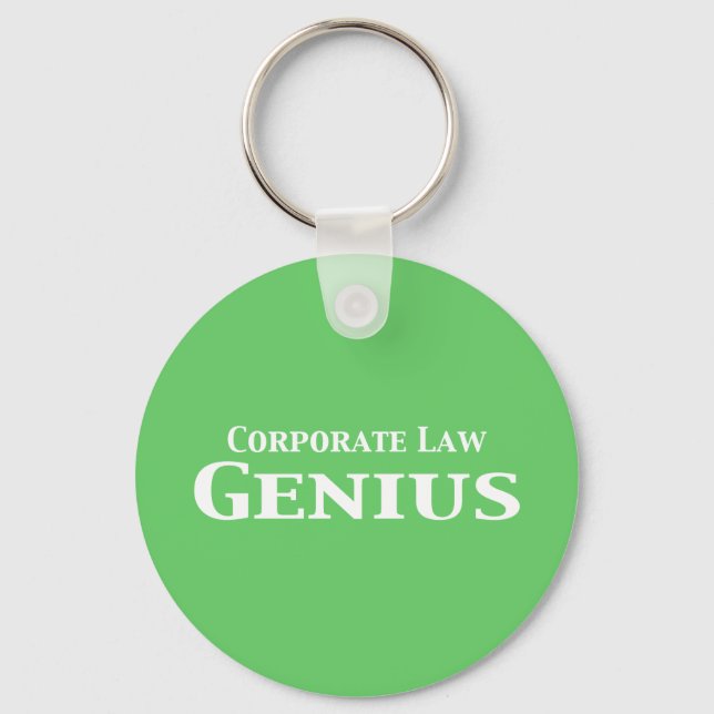 Corporate Law Genius Gifts Key Ring (Front)