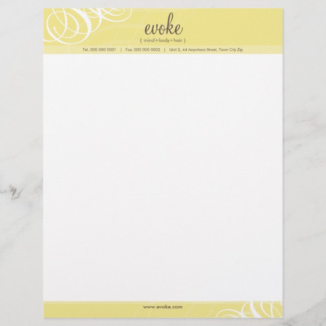CORPORATE LETTERHEAD :: designer vogue 3 Design (Front)
